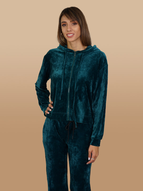 Twenty 29 Velvet Hoodie 17708212 Green