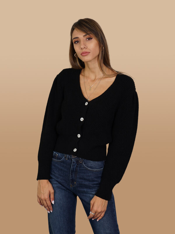 Combos Knitwear Jacket W214212 Black