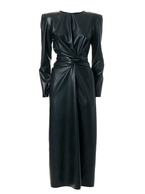 MilkWhite Leather Dress
