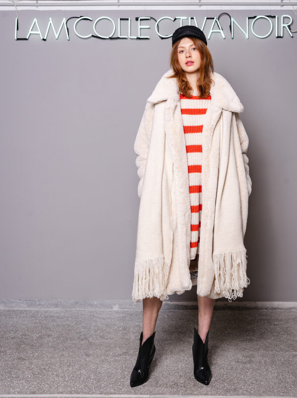 Collectiva Noir Faux Fur Coat