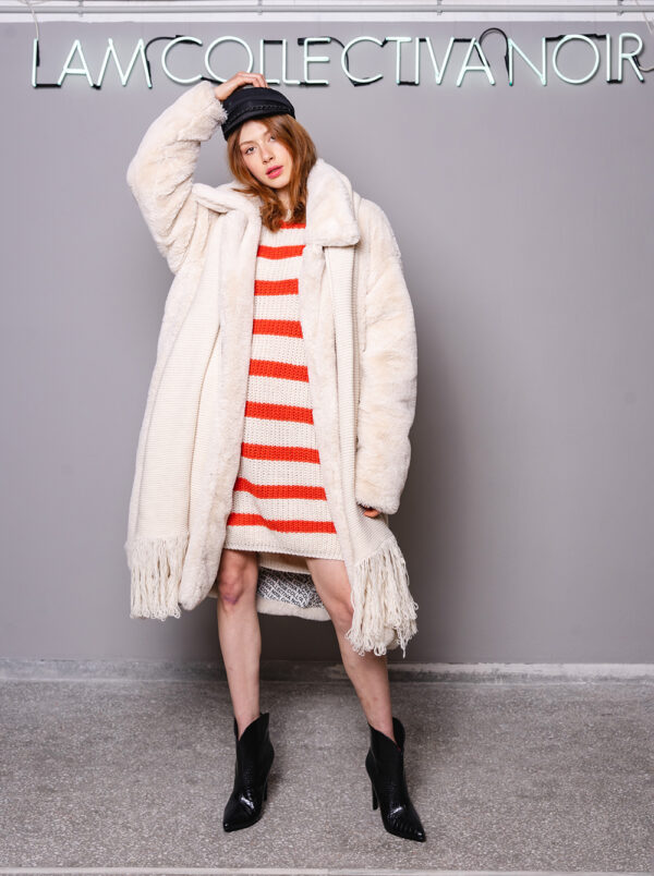 Collectiva Noir Faux Fur Coat