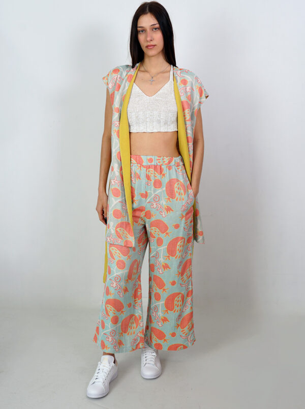 Pomeganate Print Pants by Moutaki