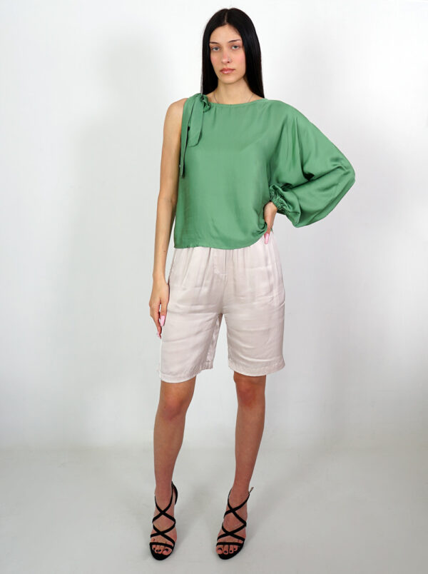 Karen Satin Top By Collectiva Noir