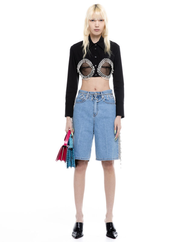Jean Shorts by Milk White