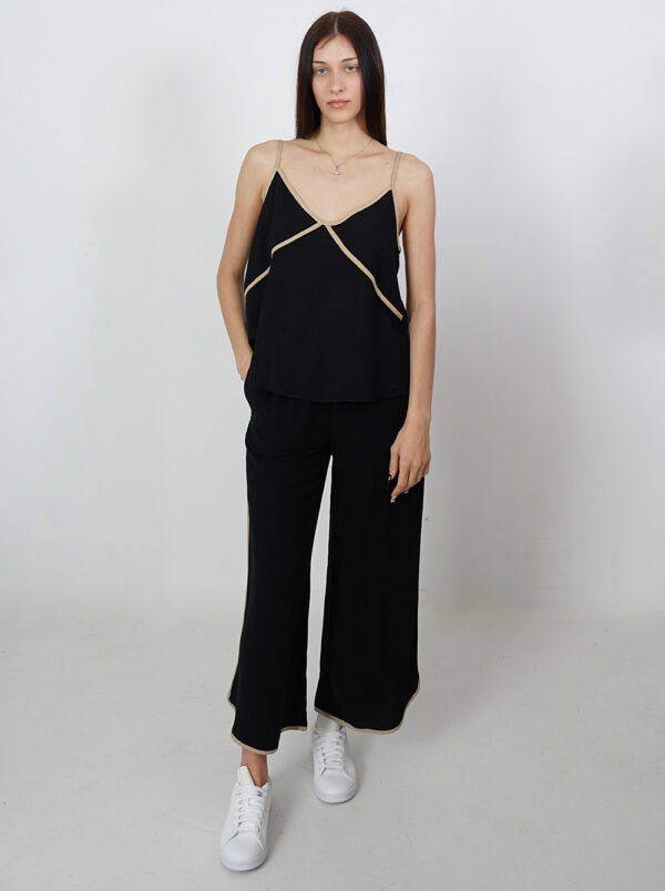 Shoulder Strapped Top by Moutaki