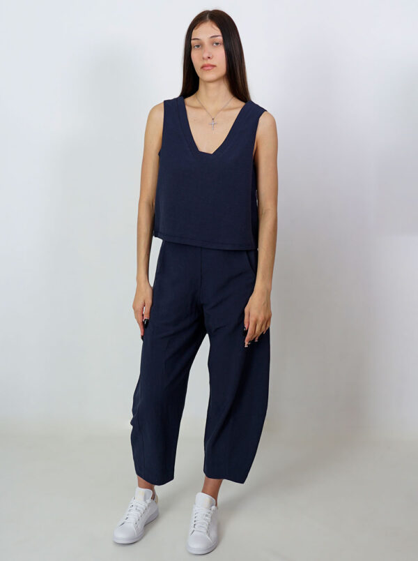 Linen Woven Pants by Moutaki