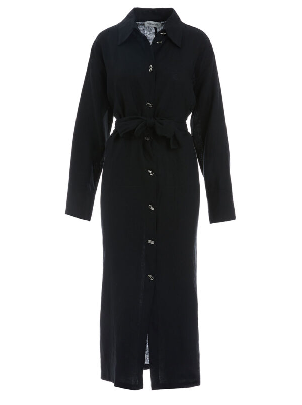 Long Linen Dress by Milkwhite