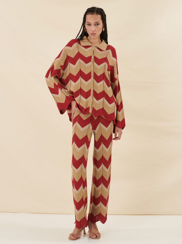 Lurex Pants by Combos Knitwear
