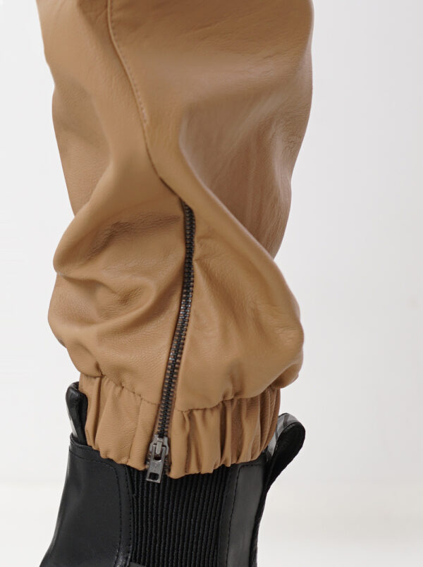 Faux Leather Cargo Pants by Moutaki