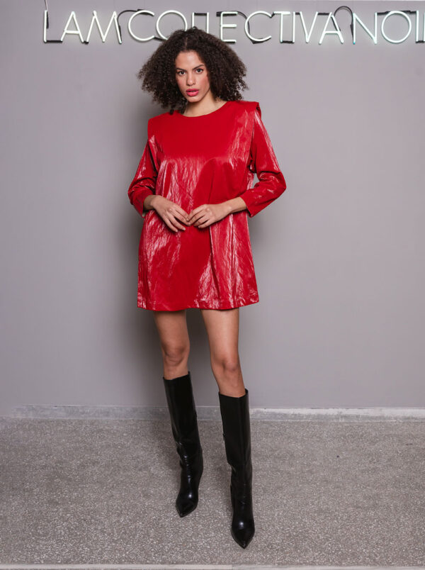 Leta Red Dress by Collectiva Noir