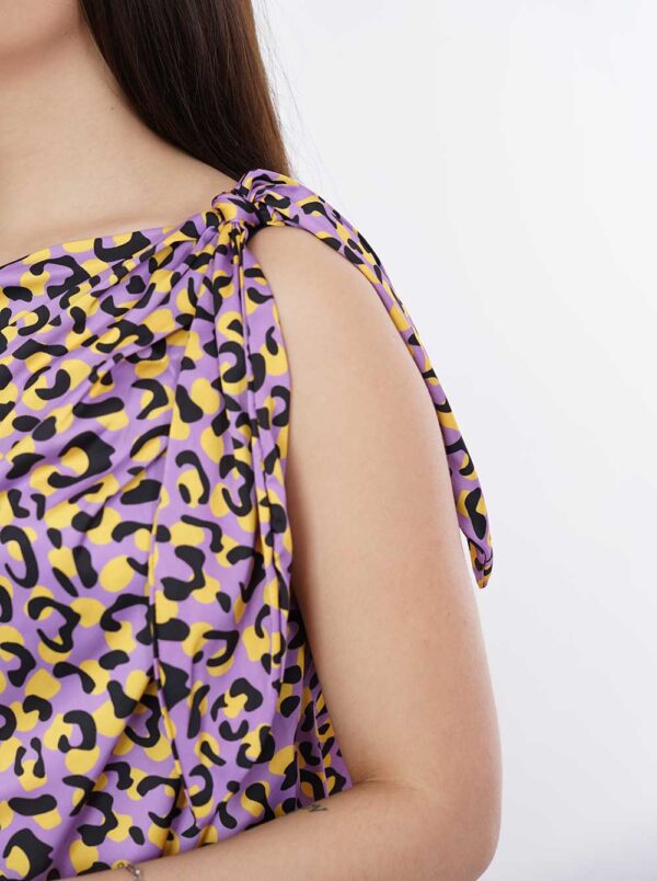 Mini Satin Dress in Lilac by Collectiva Noir