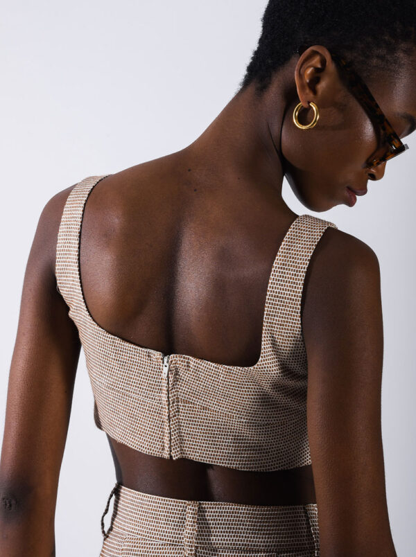 Rachel Top in Brown by Arpyes
