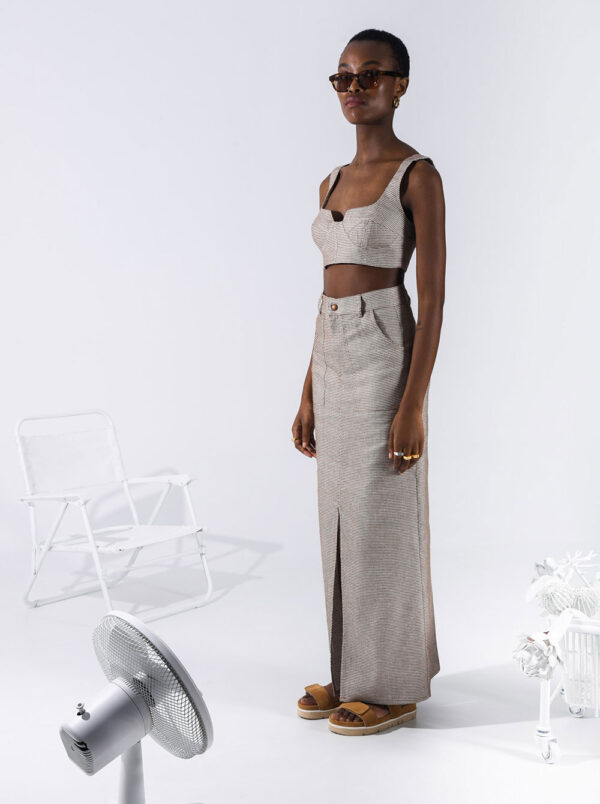 Rachel Top in Brown by Arpyes