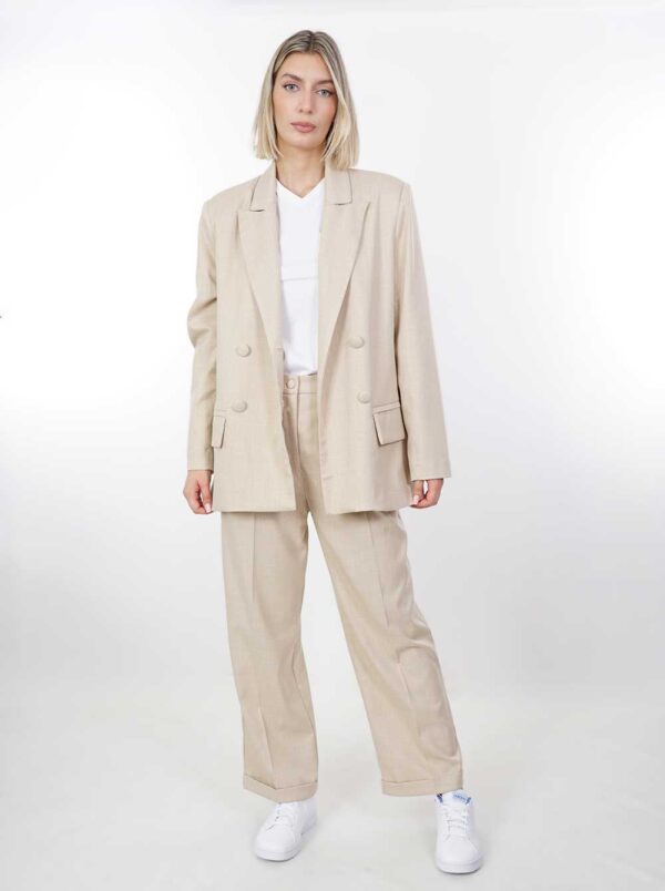 Chiara Blazer in Beige by Lefko
