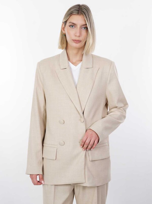Chiara Blazer in Beige by Lefko