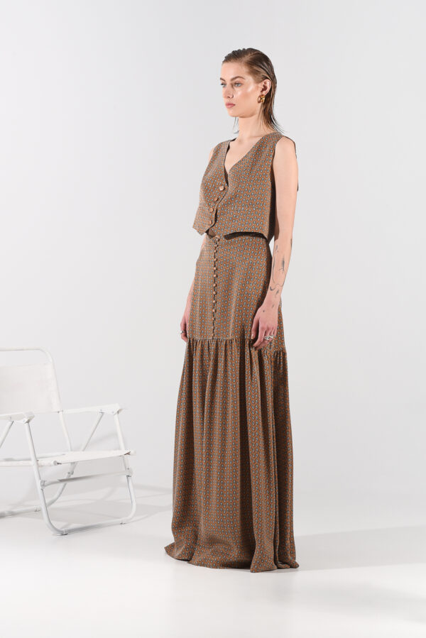 Marissa Vest in Brown by Arpyes