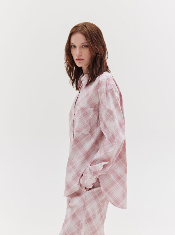 Agnes Shirt in Pink by Sunsetgo